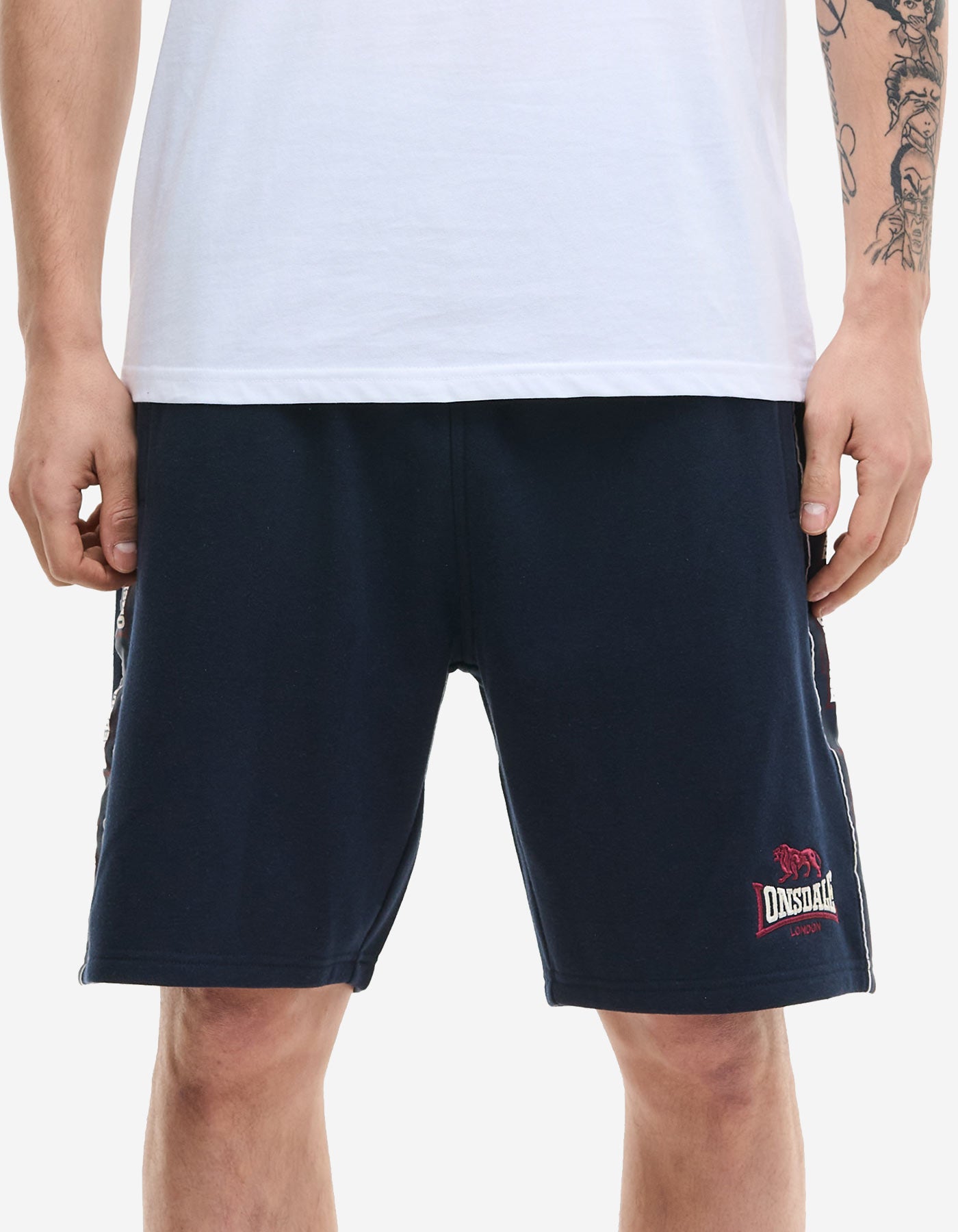 Bermuda LONSDALE SATLEY - Dark Navy/Oxblood/Ecru
