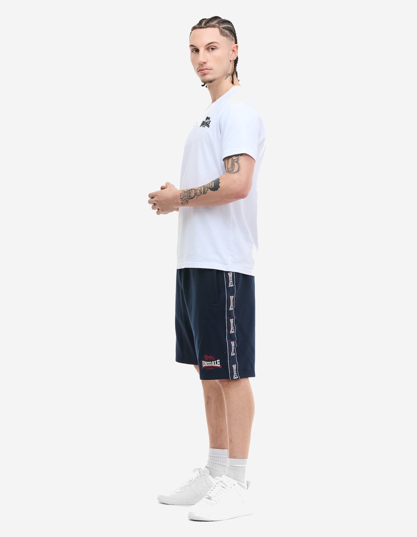 Bermuda LONSDALE SATLEY - Dark Navy/Oxblood/Ecru
