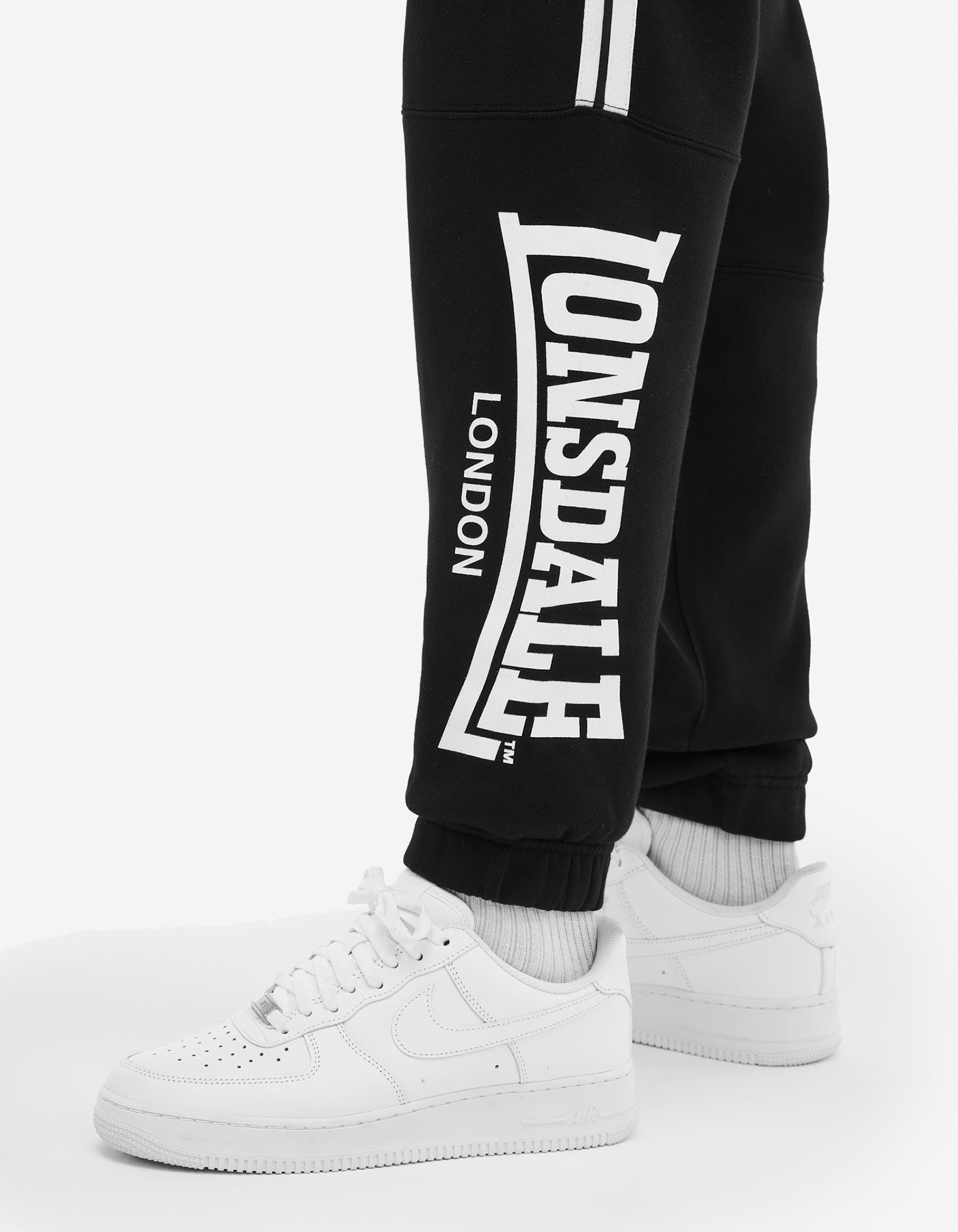 Pantalón Chándal LONSDALE THROPTON - Black/White