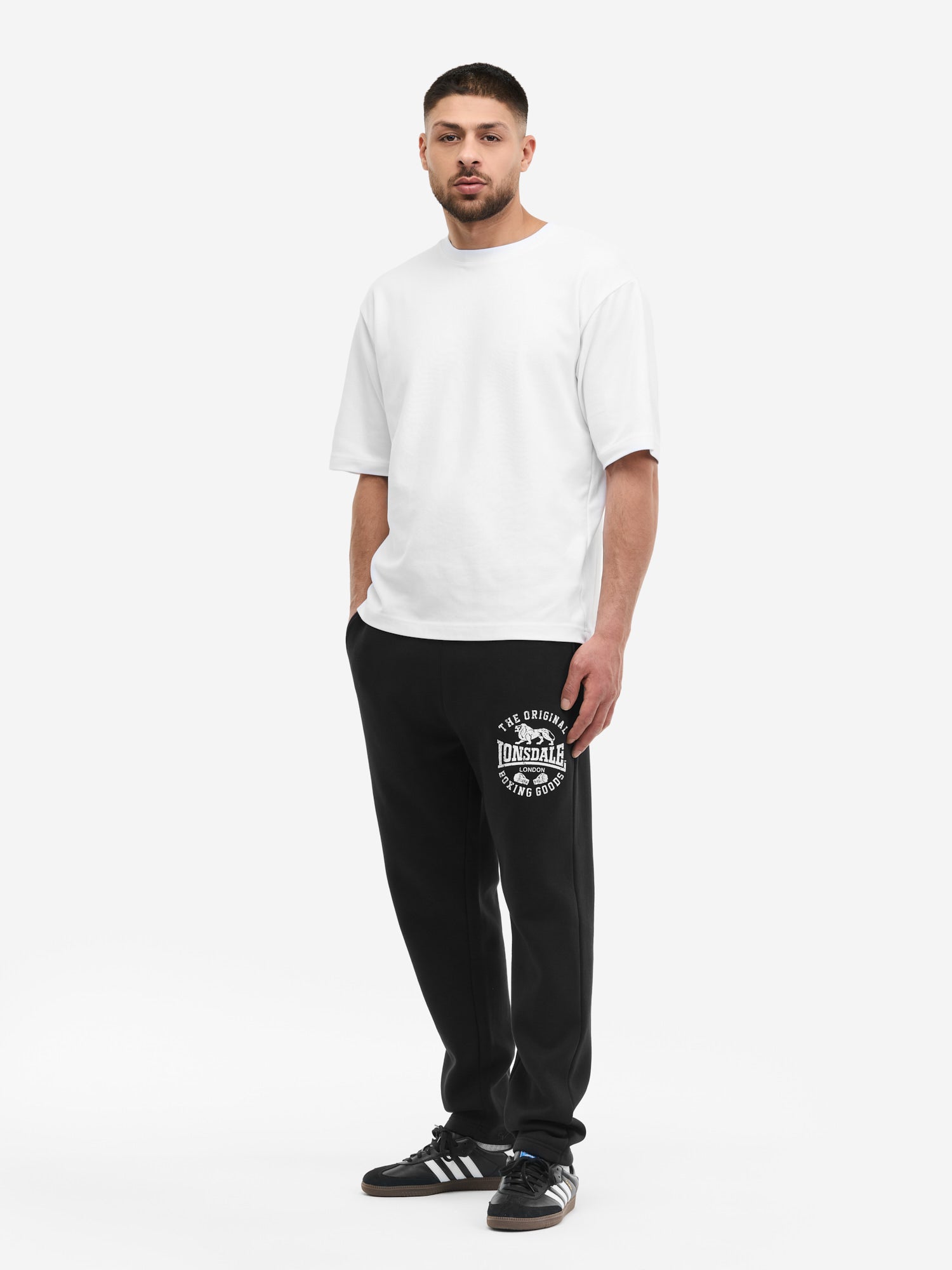 Pantalón Chándal LONSDALE HAUXLEY - Black/White