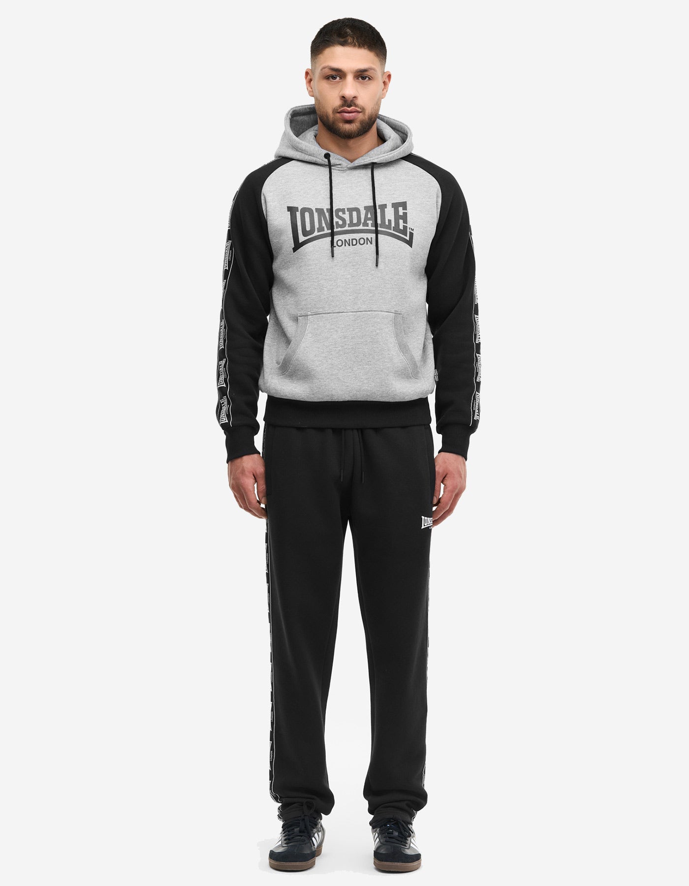 Pantalón Chándal LONSDALE HOLBURN - Black/White