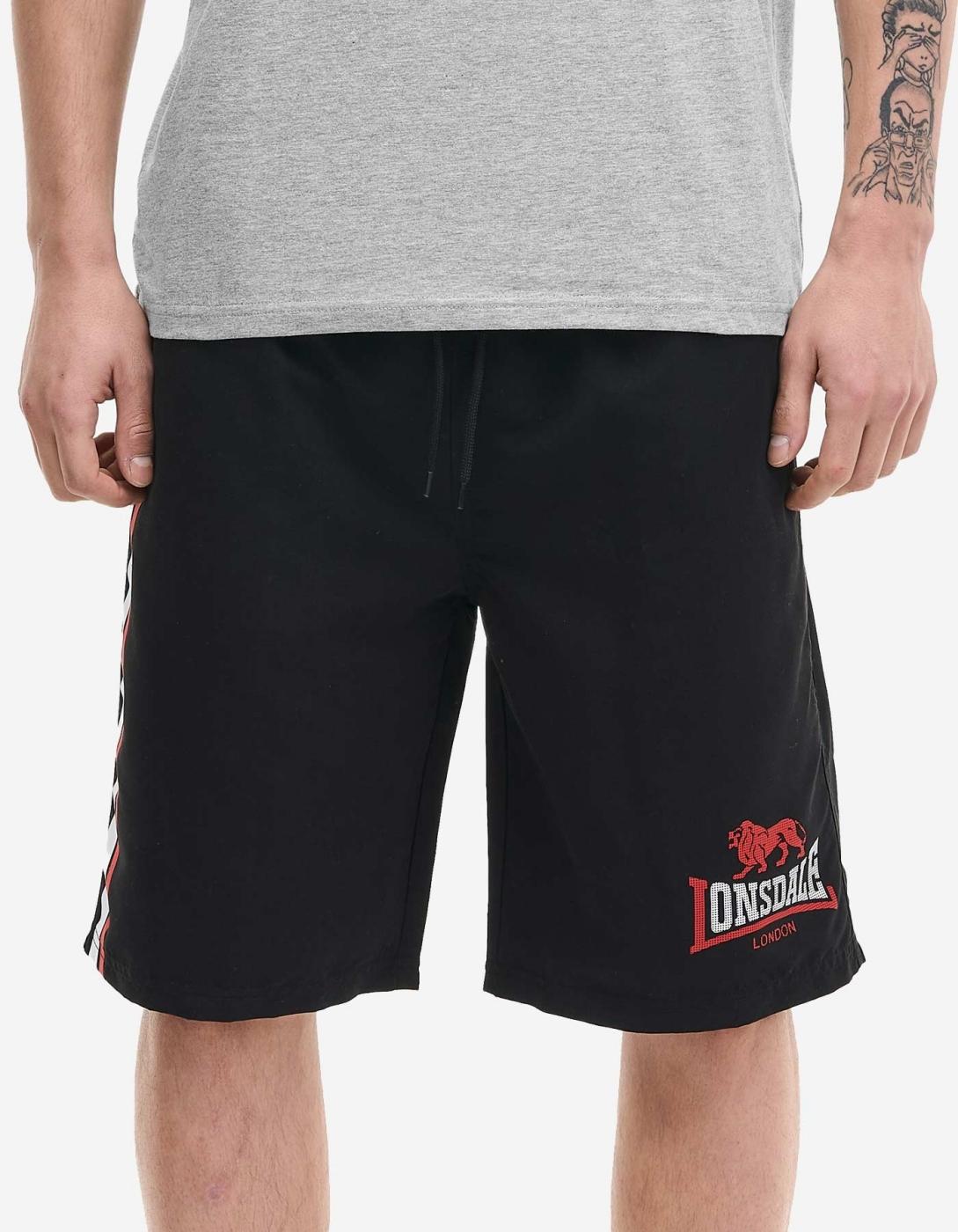 Bañador LONSDALE COPLEY - Black/Red/White