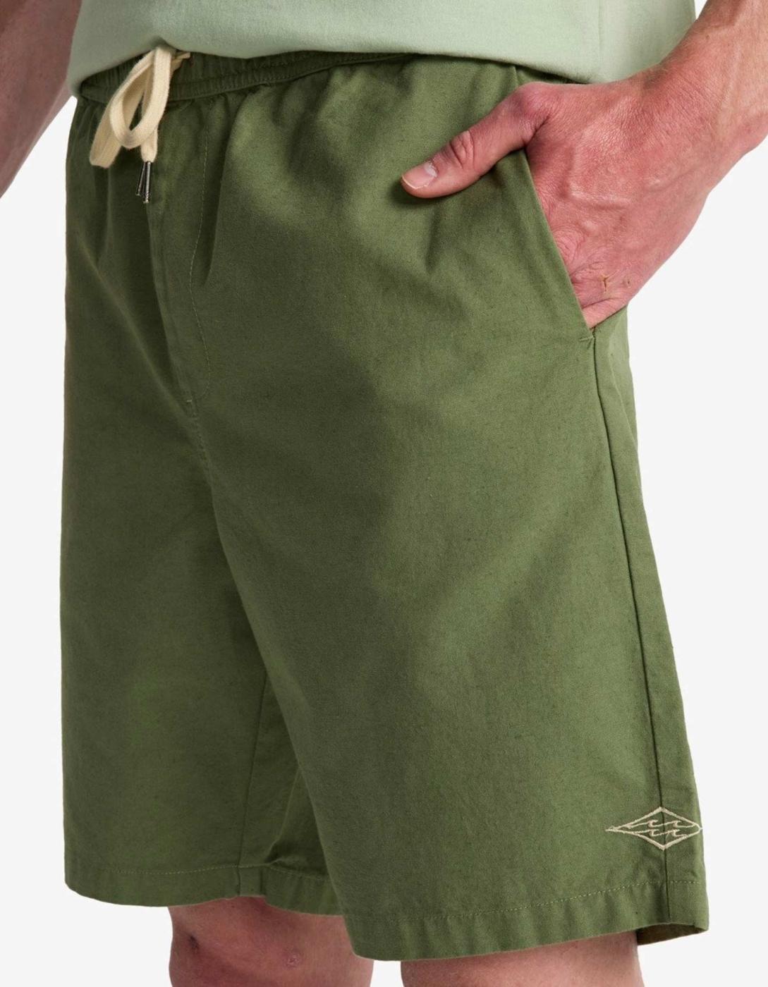 Bermuda BILLABONG LARRY LINEN - Sea Spray