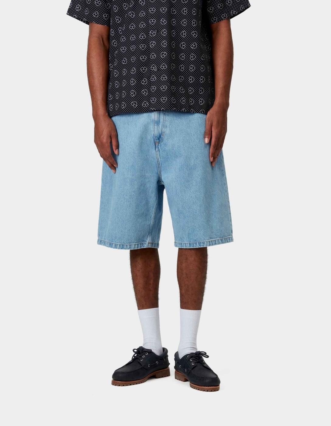 Bermuda CARHARTT WIP BRANDON - Blue Stone Bleached