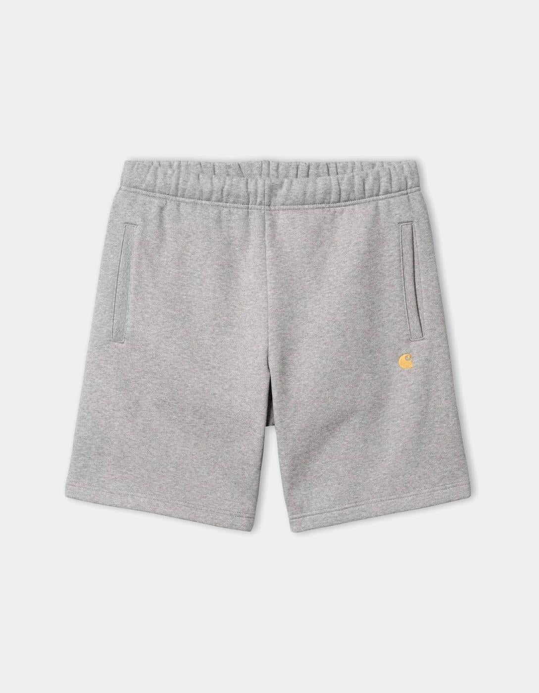 Bermuda CARHARTT WIP CHASE - Grey Heather / Gold