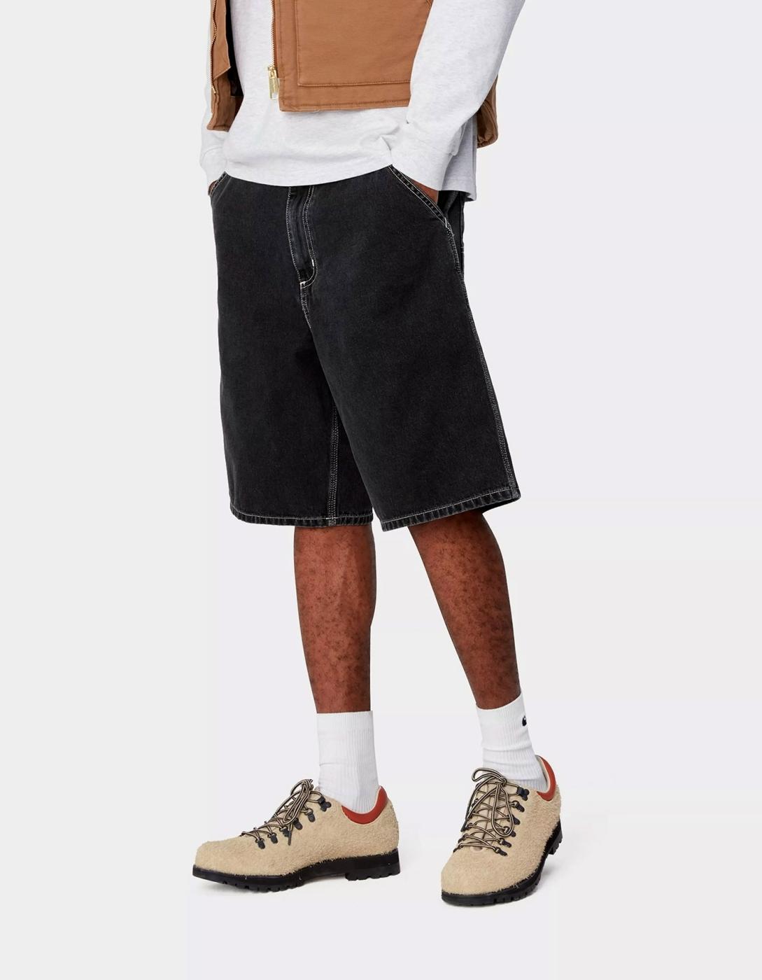 Bermuda CARHARTT WIP SIMPLE - Black Heavy Stone