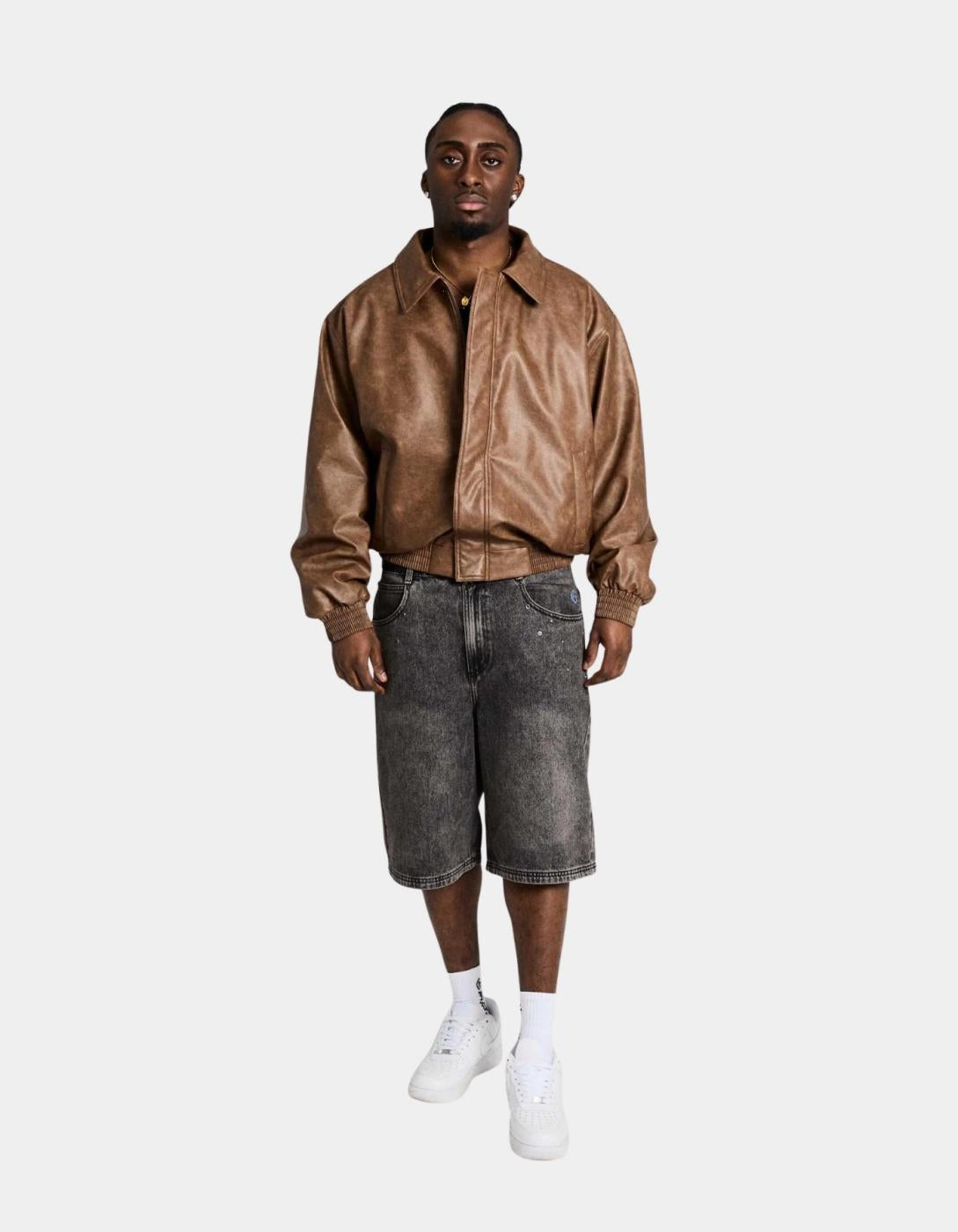 Bermuda GRIMEY CHIEF WATCHER BAGGY - Washed Black