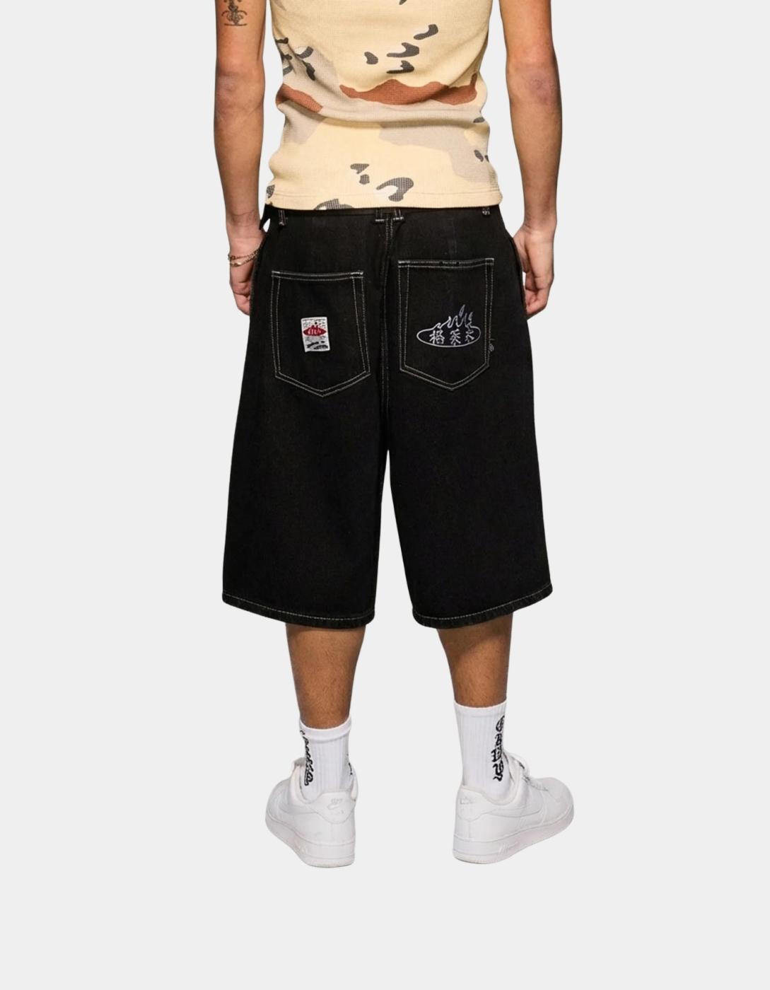 Bermuda GRIMEY CONCREAT JUNGLE - Washed Black