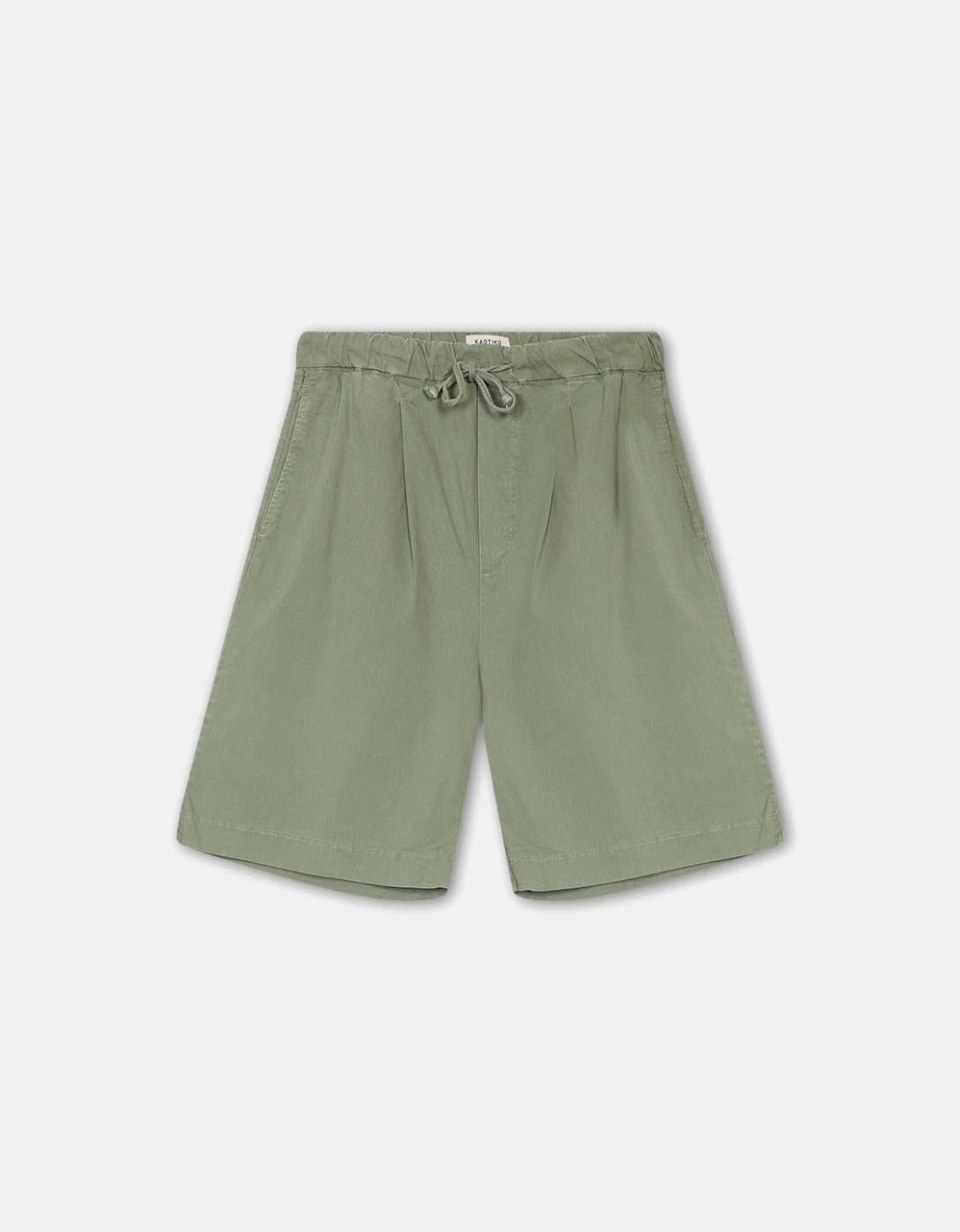 Bermuda KAOTIKO RELAXED CANVAS PINZAS - Slate