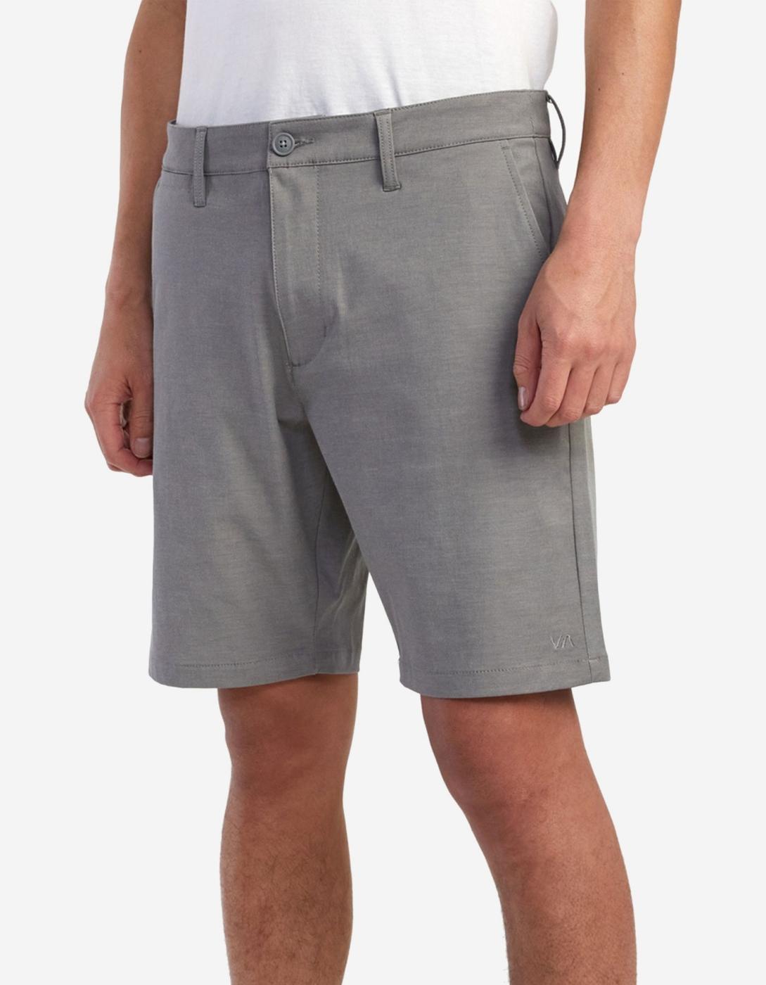Bermuda RVCA BACK IN HYBRID - Athletic Heathe