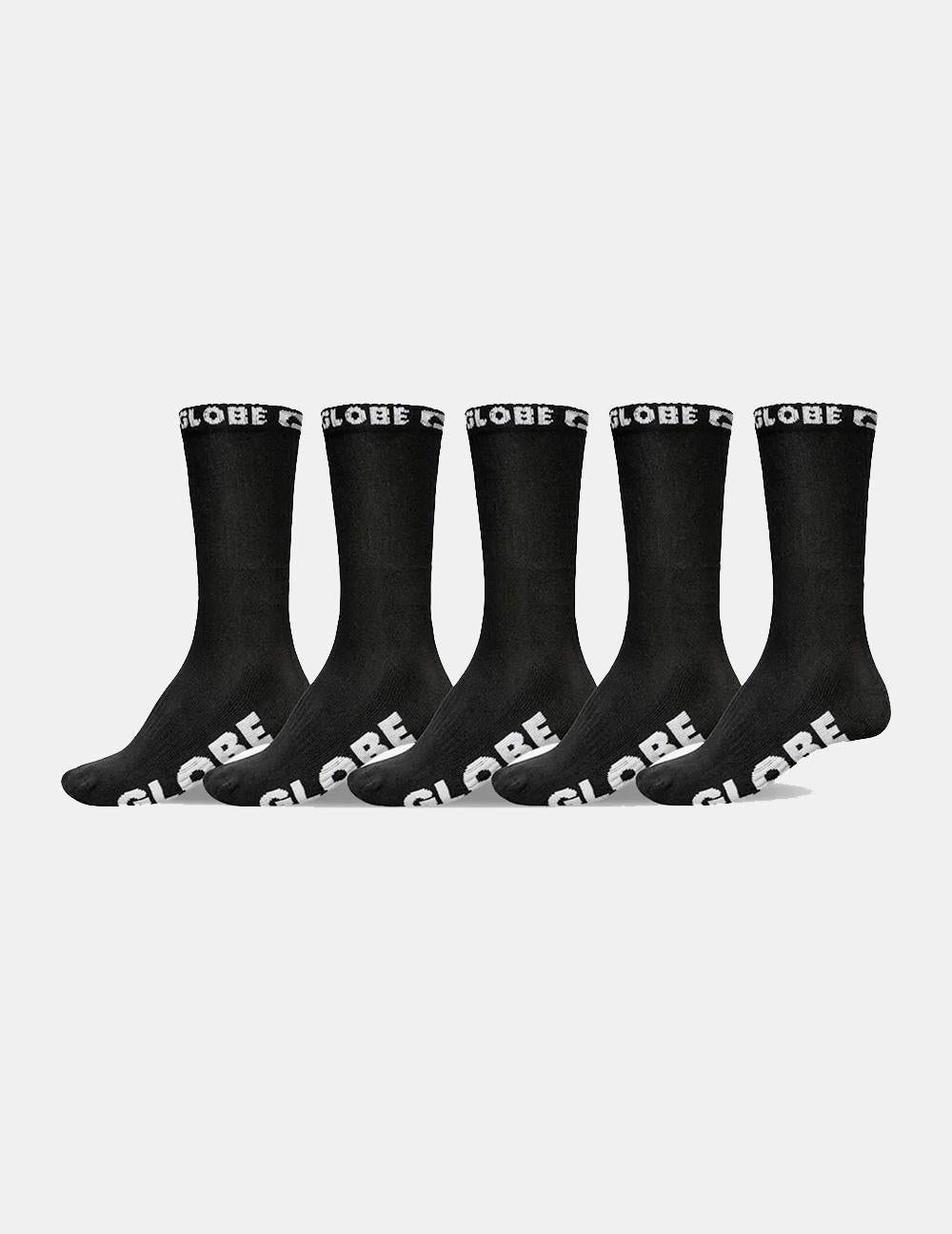 Calcetines BLACK OUT CREW (Pack de 5) - Black/Black