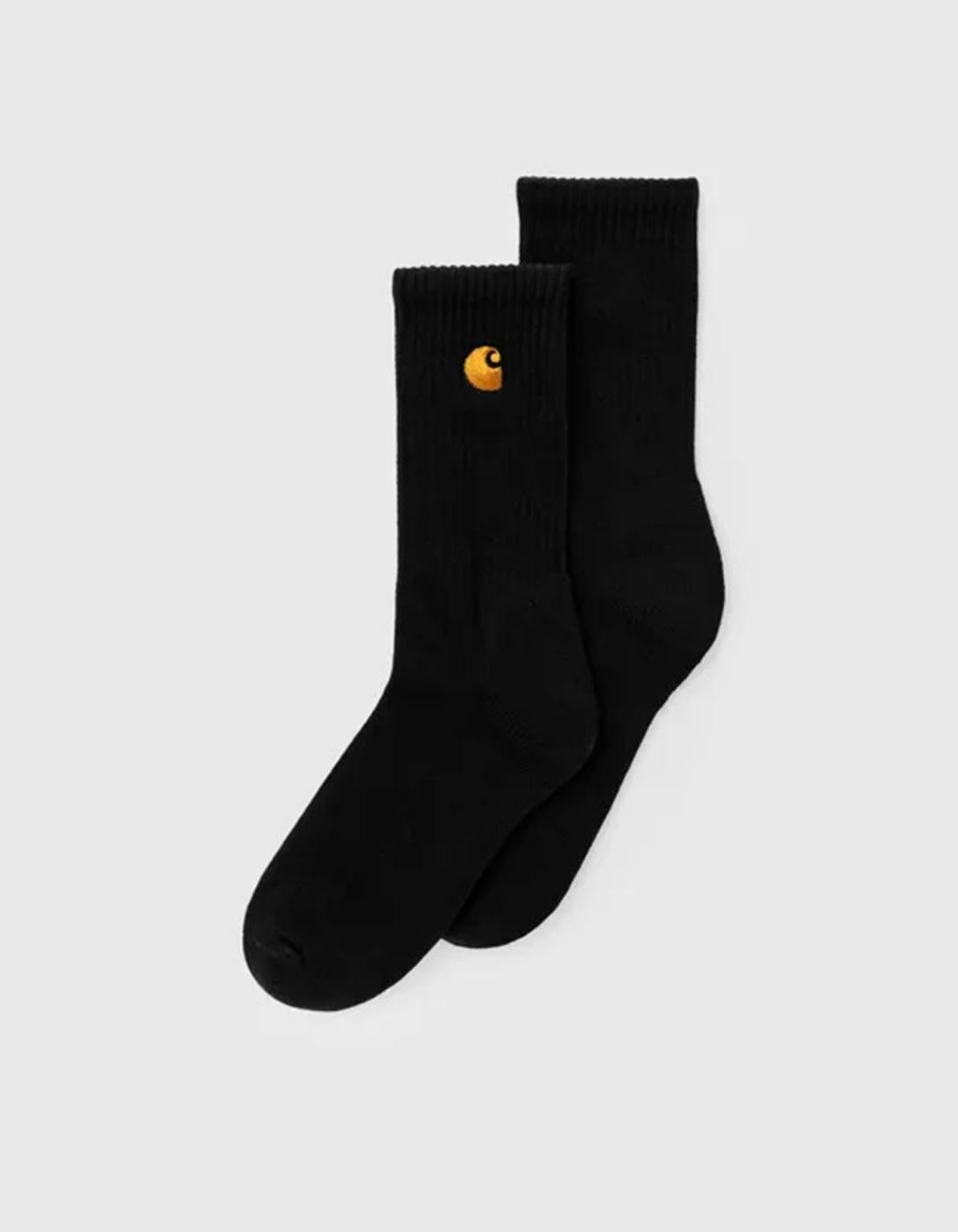 Calcetines CARHARTT WIP CHASE - Black / Gold