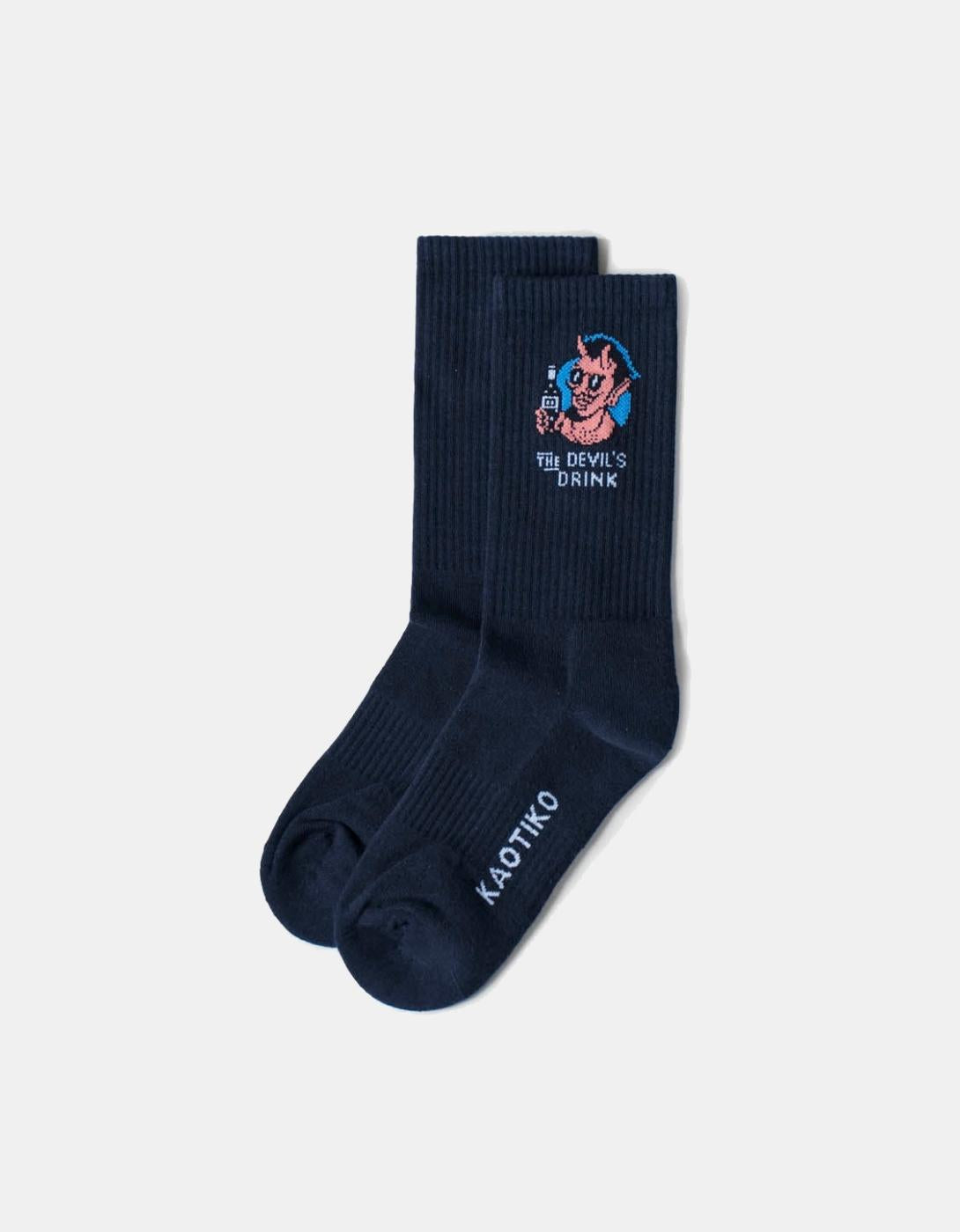 Calcetines KAOTIKO DEVIL DRINKS- Navy