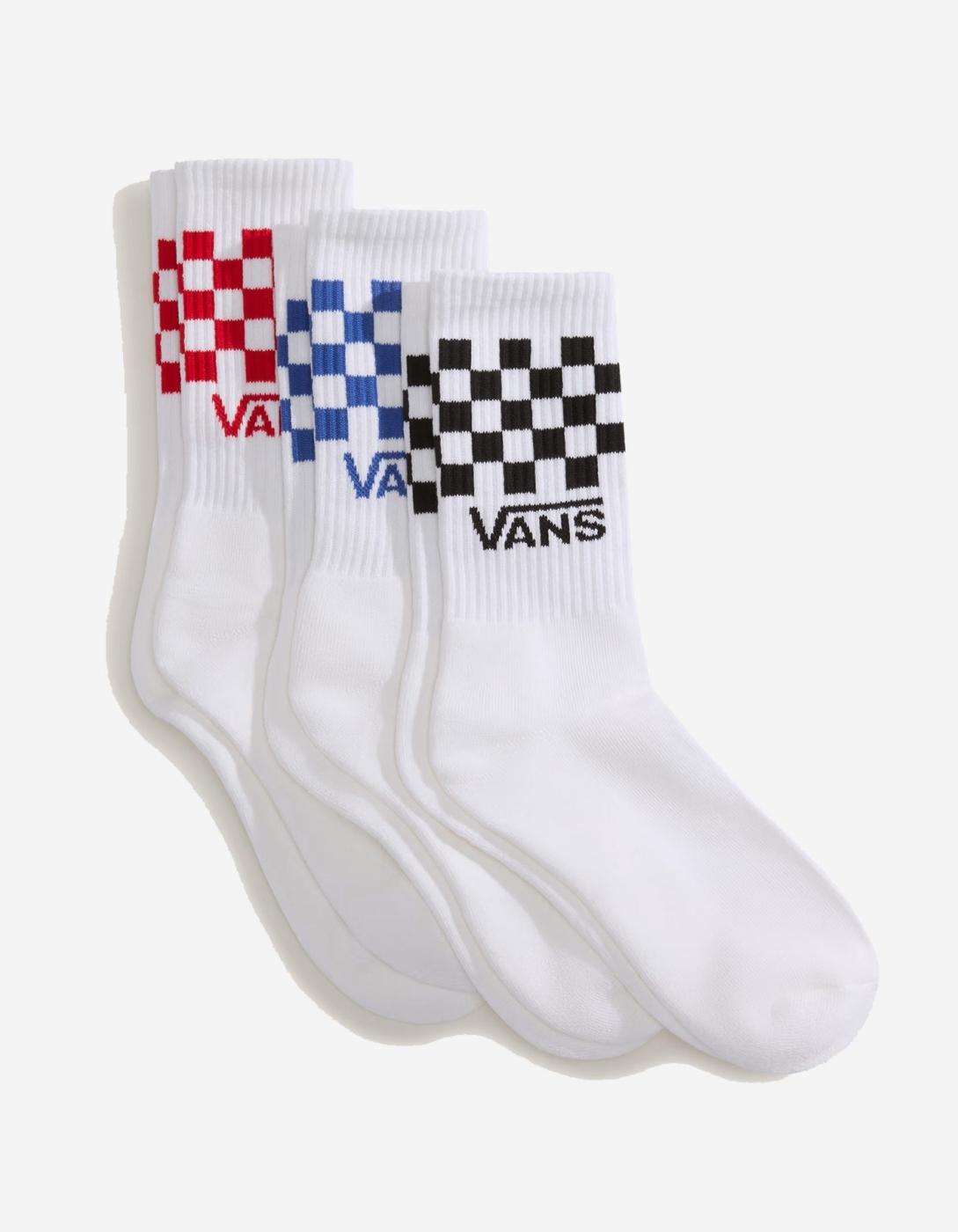 Calcetines VANS CLASSIC CHECK CREW - White