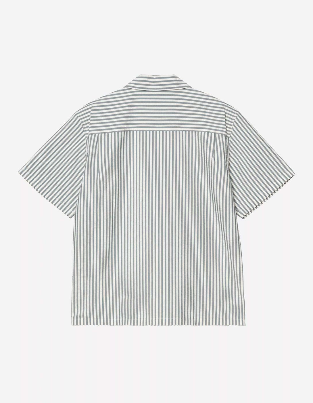 Camisa CARHARTT WIP LEAVEL - Blue River / Wax