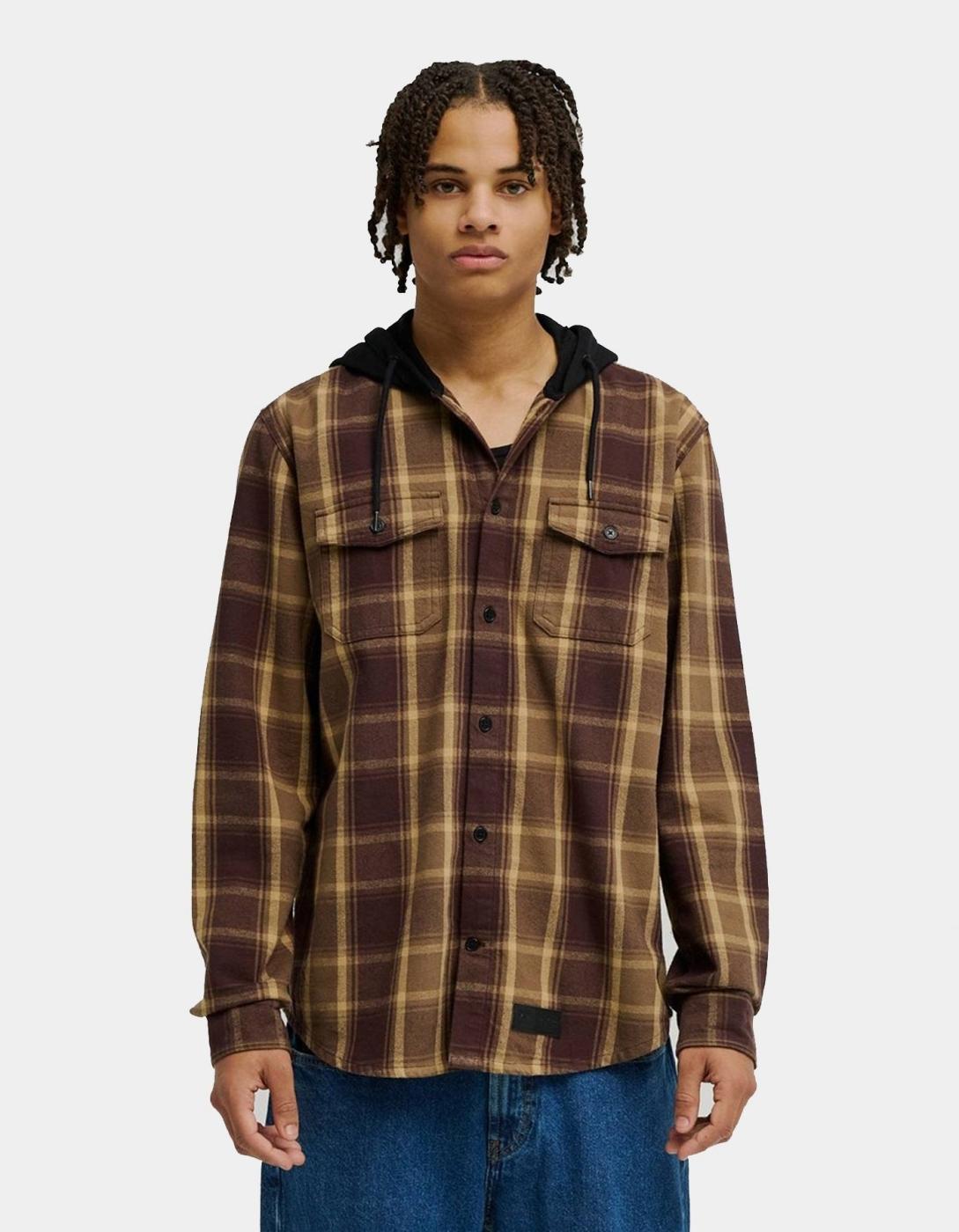 Camisa DC SHOES RUCKUS - Coffee Bean