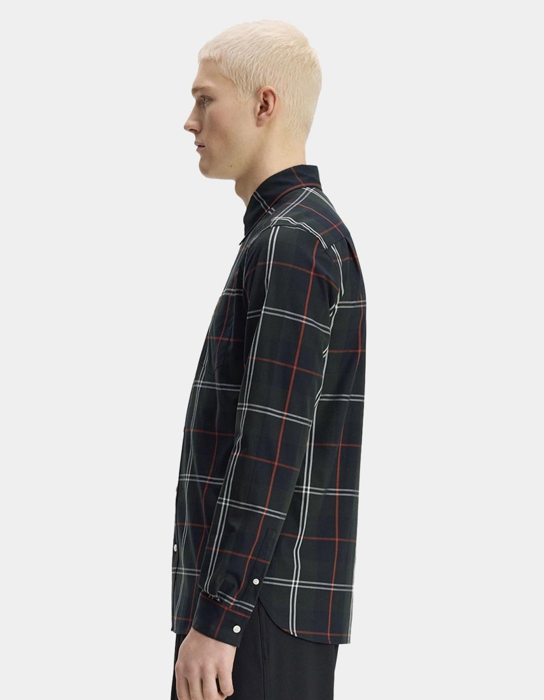 Camisa FRED PERRY M3456 - Night Green