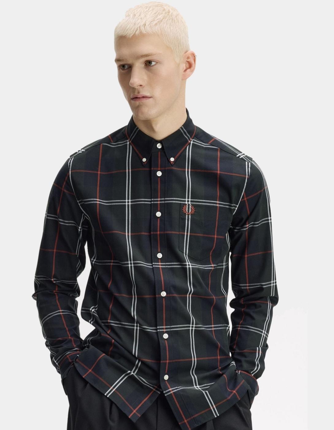 Camisa FRED PERRY M3456 - Night Green