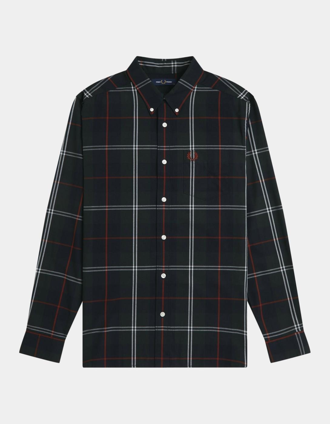 Camisa FRED PERRY M3456 - Night Green