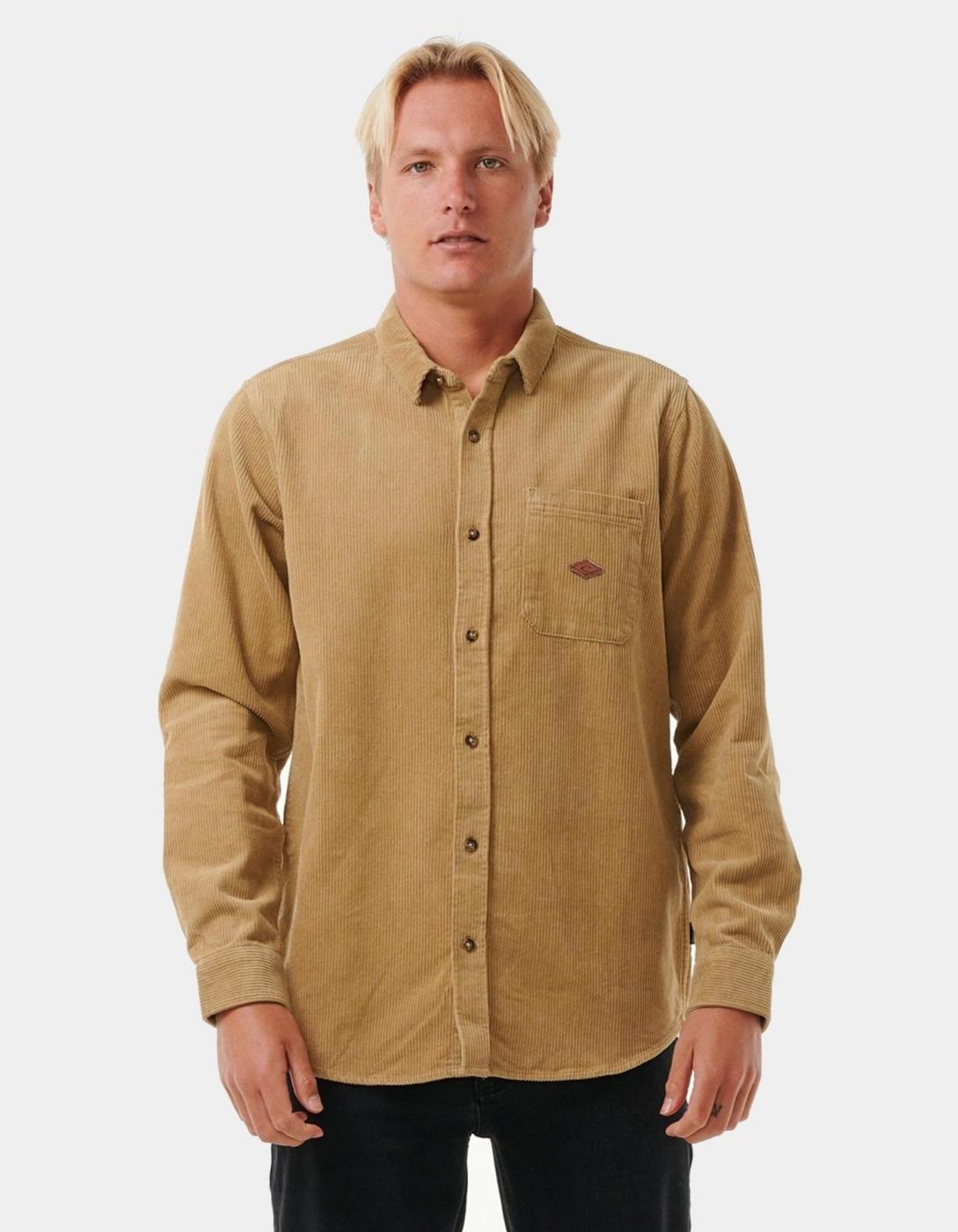 Camisa RIP CURL CLASSIC SURF CORD - Dark Khaki