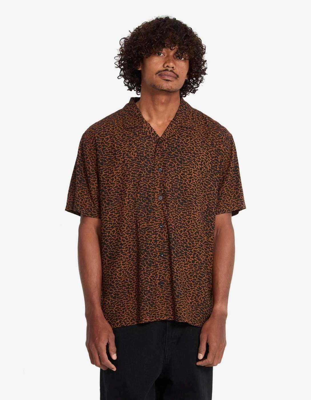 Camisa VOLCOM UTOPIAS PRINT - Brown Horn