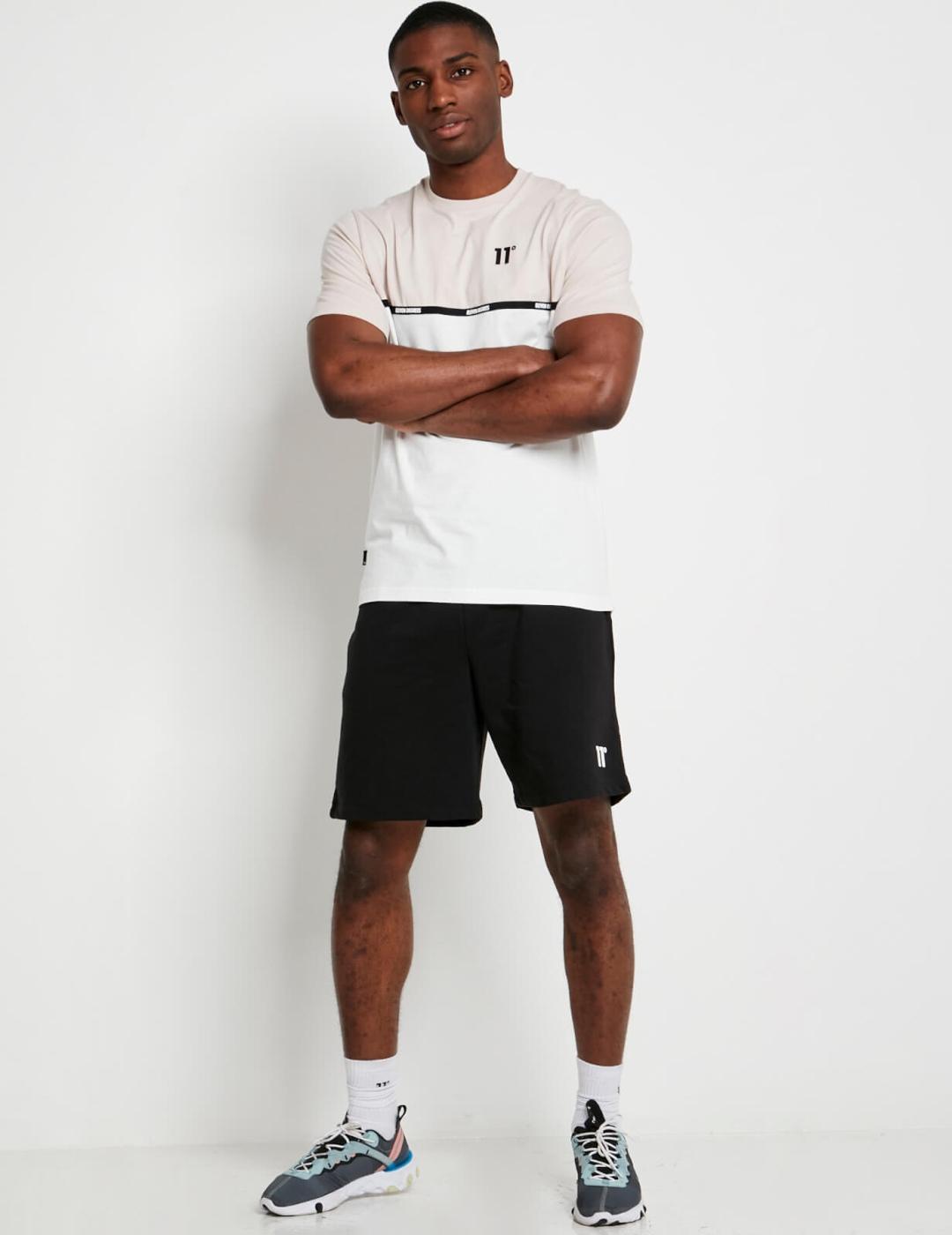 Camiseta 11 DEGREES CUT & SEW TAPED - Coconut / Stone