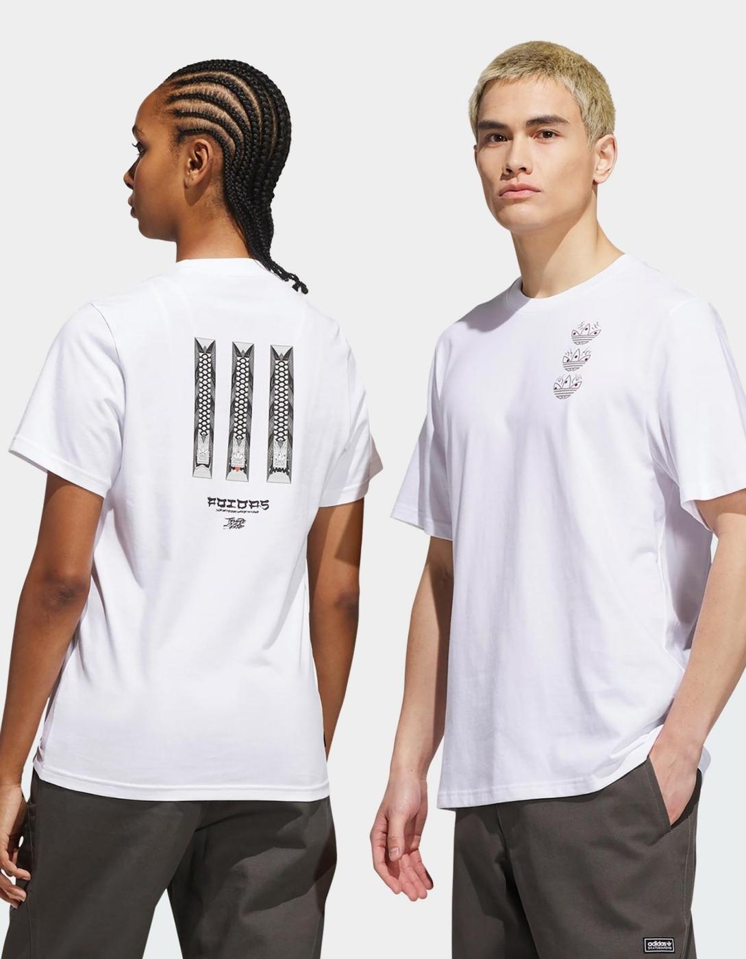 Camiseta ADIDAS TOS CURB - White/Multicolor