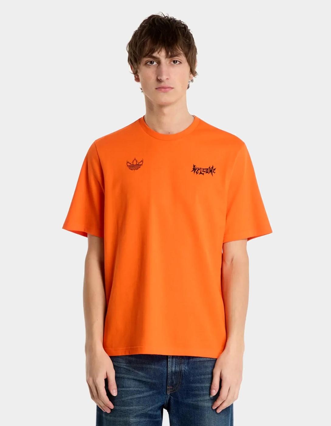 Camiseta ADIDAS X WELCOME - Impact Orange/Black