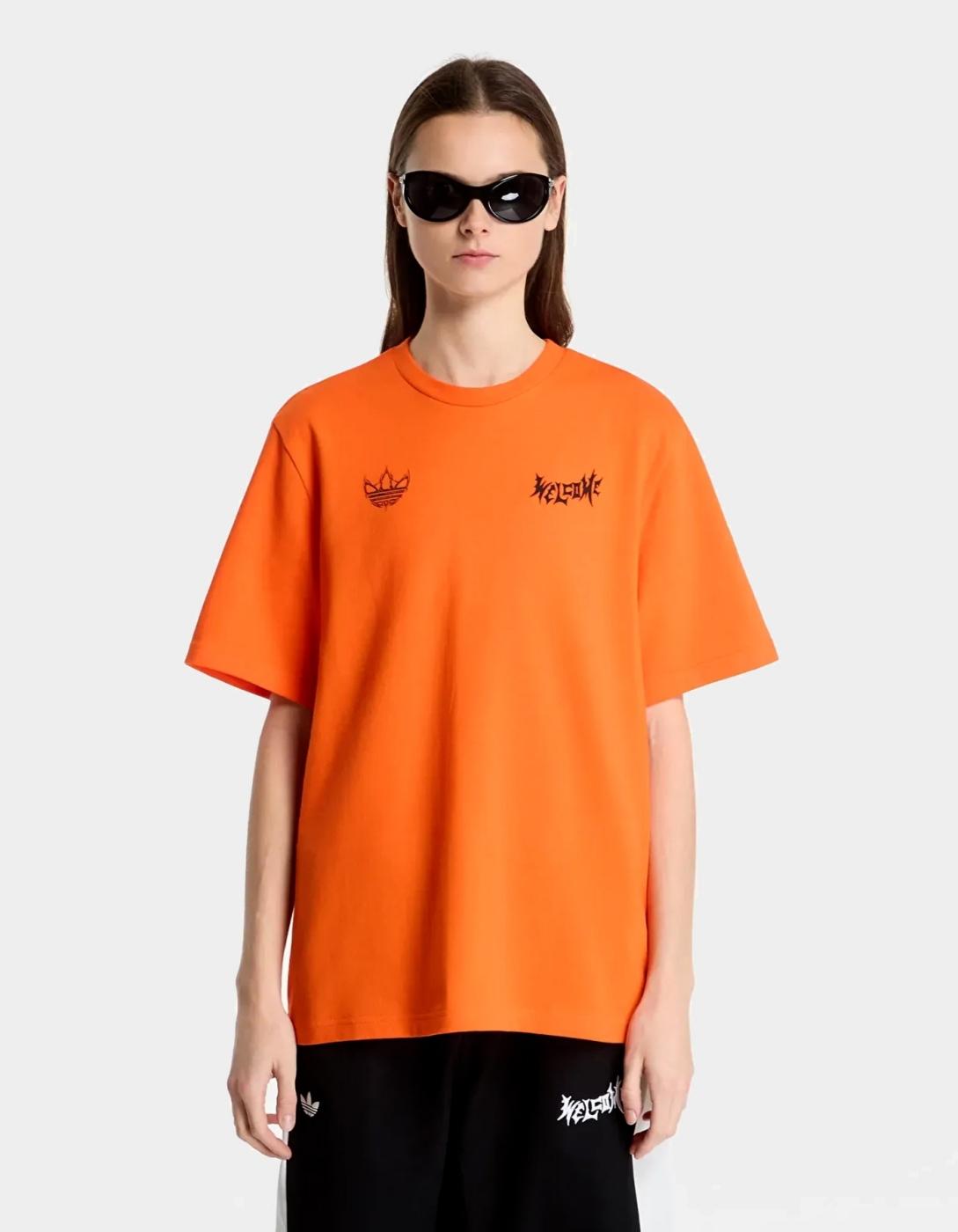 Camiseta ADIDAS X WELCOME - Impact Orange/Black