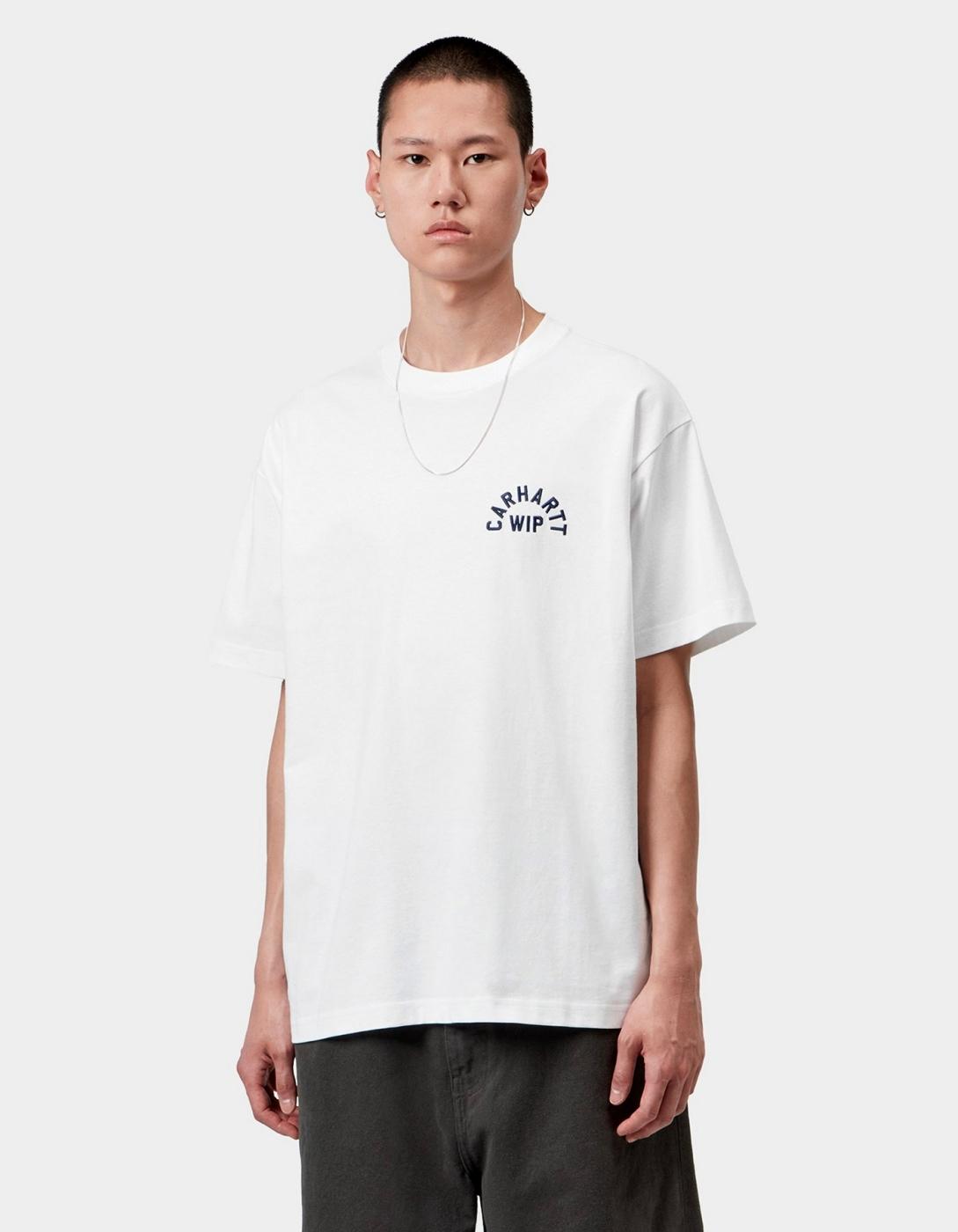 Camiseta ARCH SCRIPT - White / Dark Navy