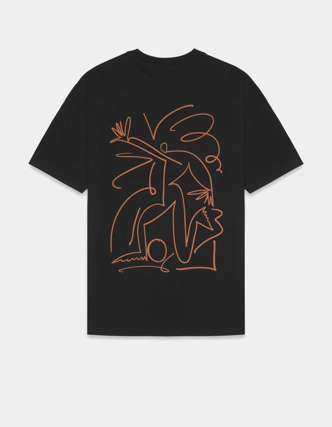 Camiseta AUTHENTIC ORASY - Black/Orange Desert