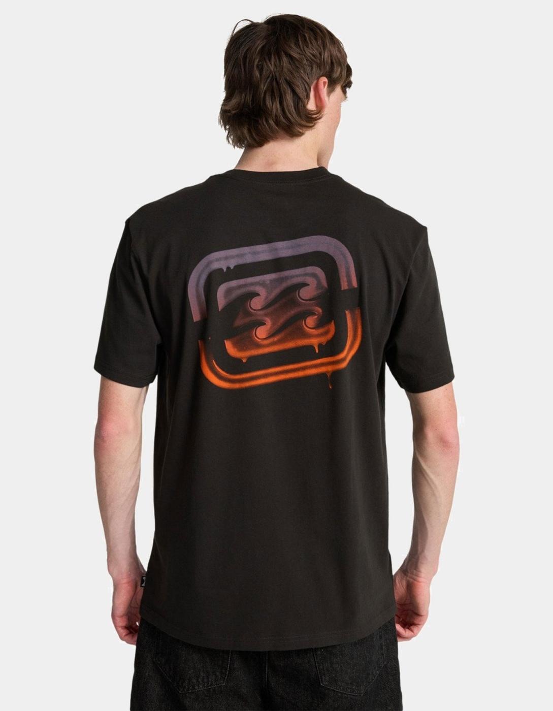 Camiseta BILLABONG CRAYON WAVE  - Washed Black