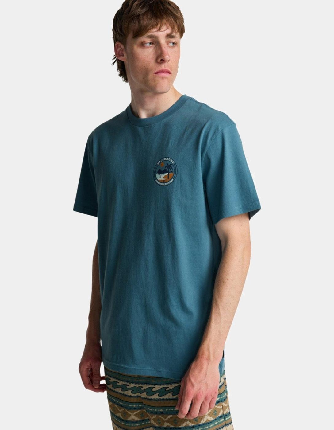 Camiseta BILLABONG ROCKIES SS - Vintage Blue
