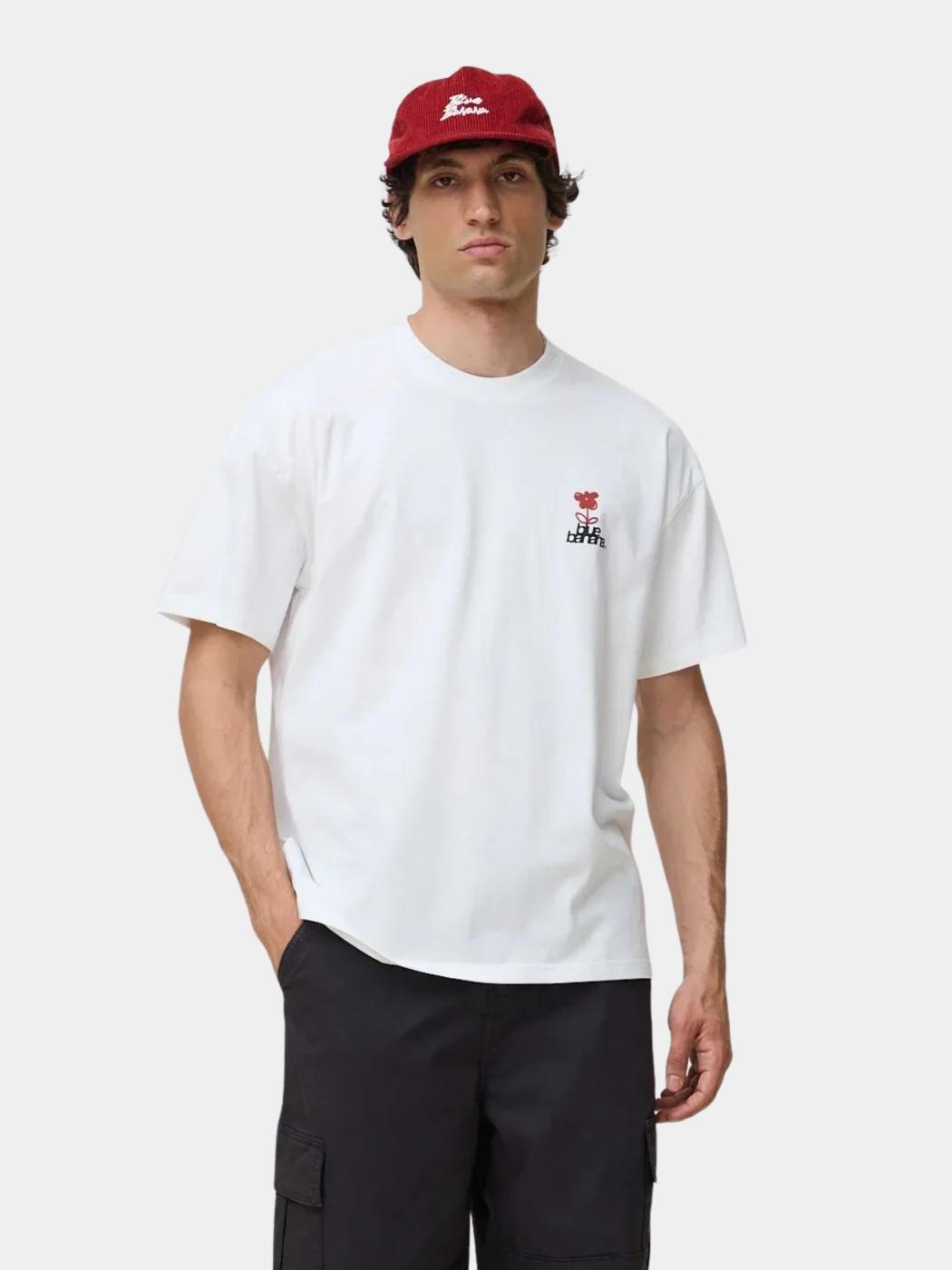 Camiseta BLUE BANANA FLOWER - White