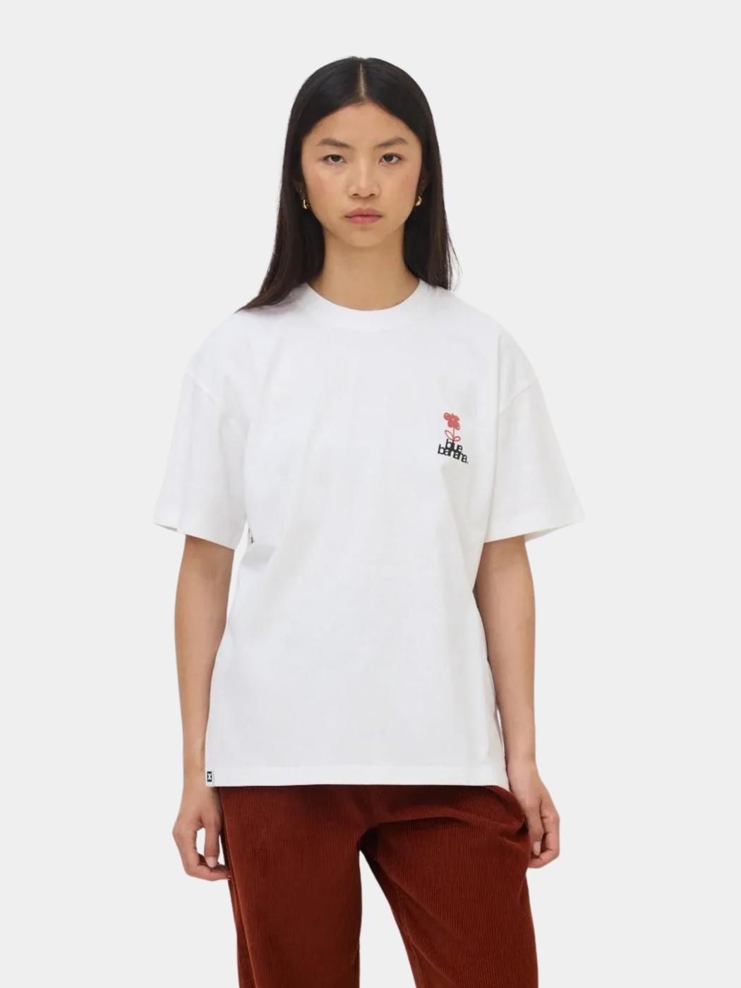 Camiseta BLUE BANANA FLOWER - White