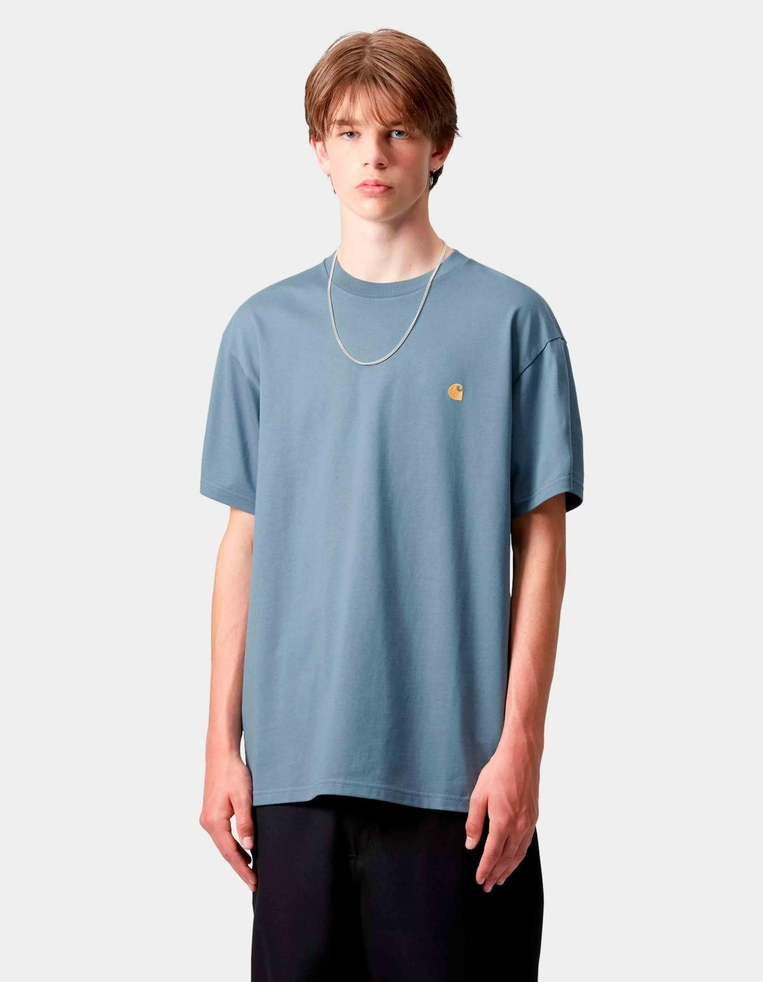Camiseta CARHARTT WIP CHASE - Angelite / Gold