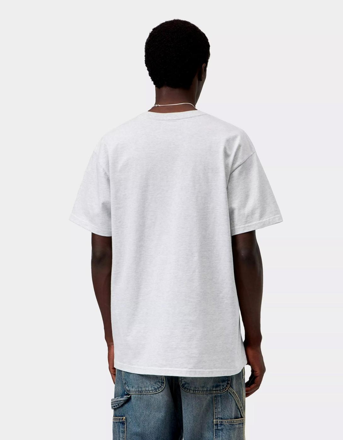 Camiseta CARHARTT WIP CHASE - Ash Heather / Gold