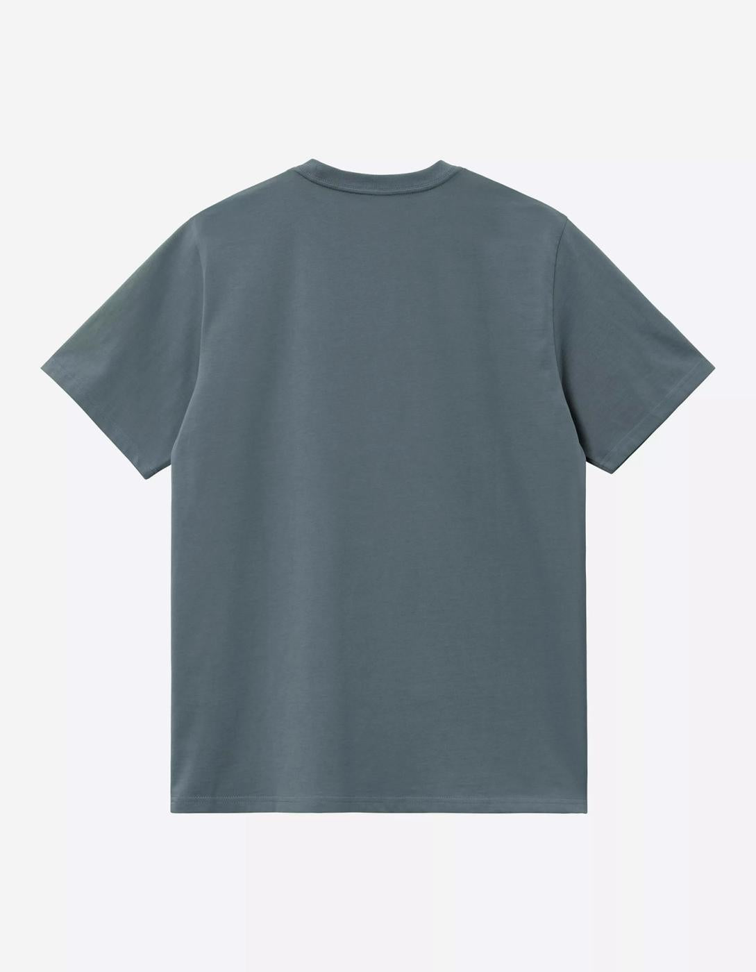 Camiseta CARHARTT WIP CHASE - Cozy Blue / Gold