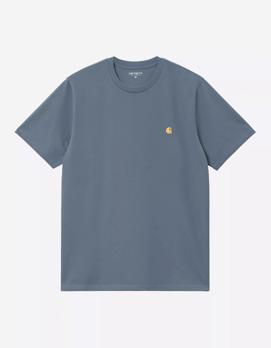 Camiseta CARHARTT WIP CHASE - Icesheet / Gold