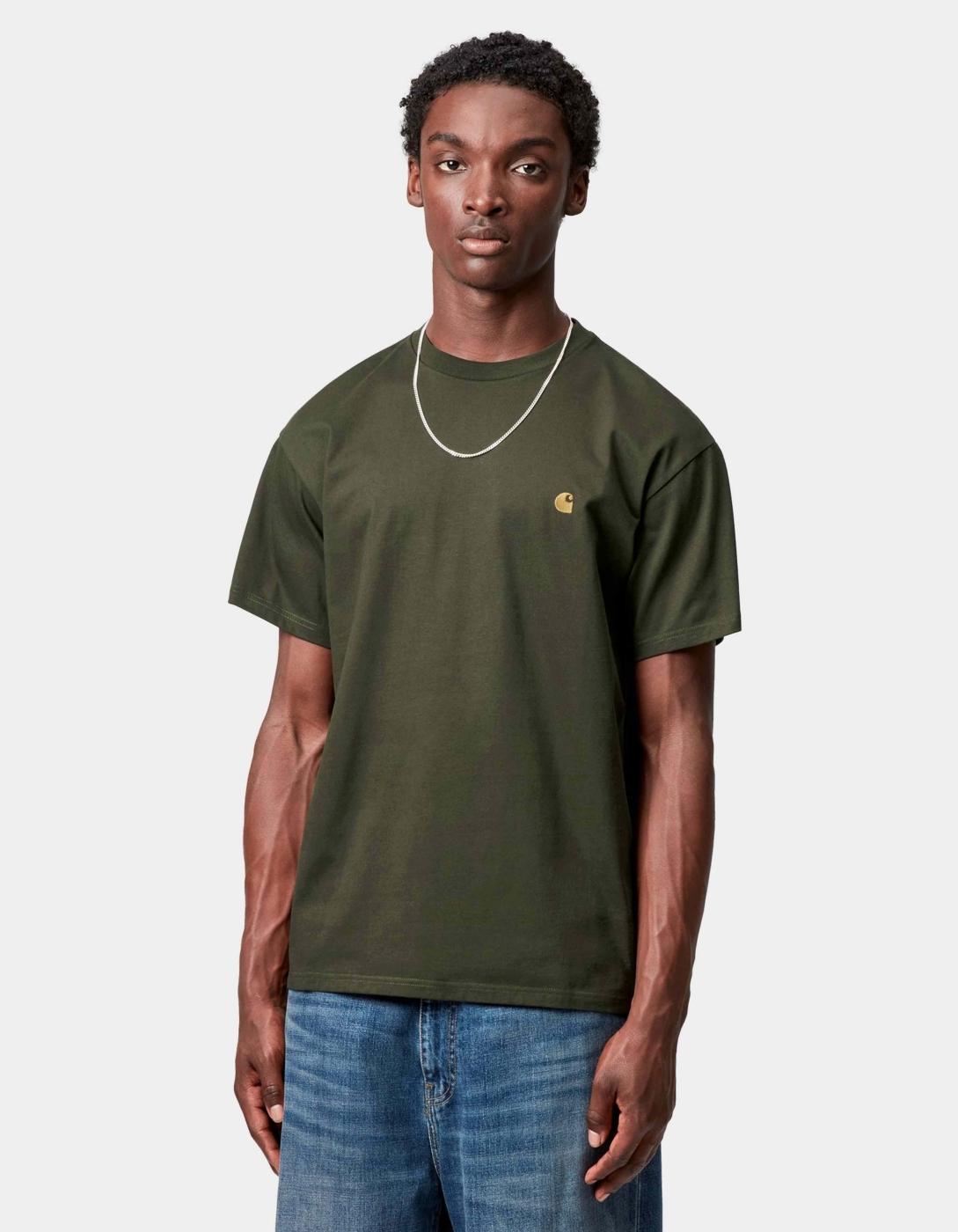 Camiseta CARHARTT WIP CHASE - Olive / Gold