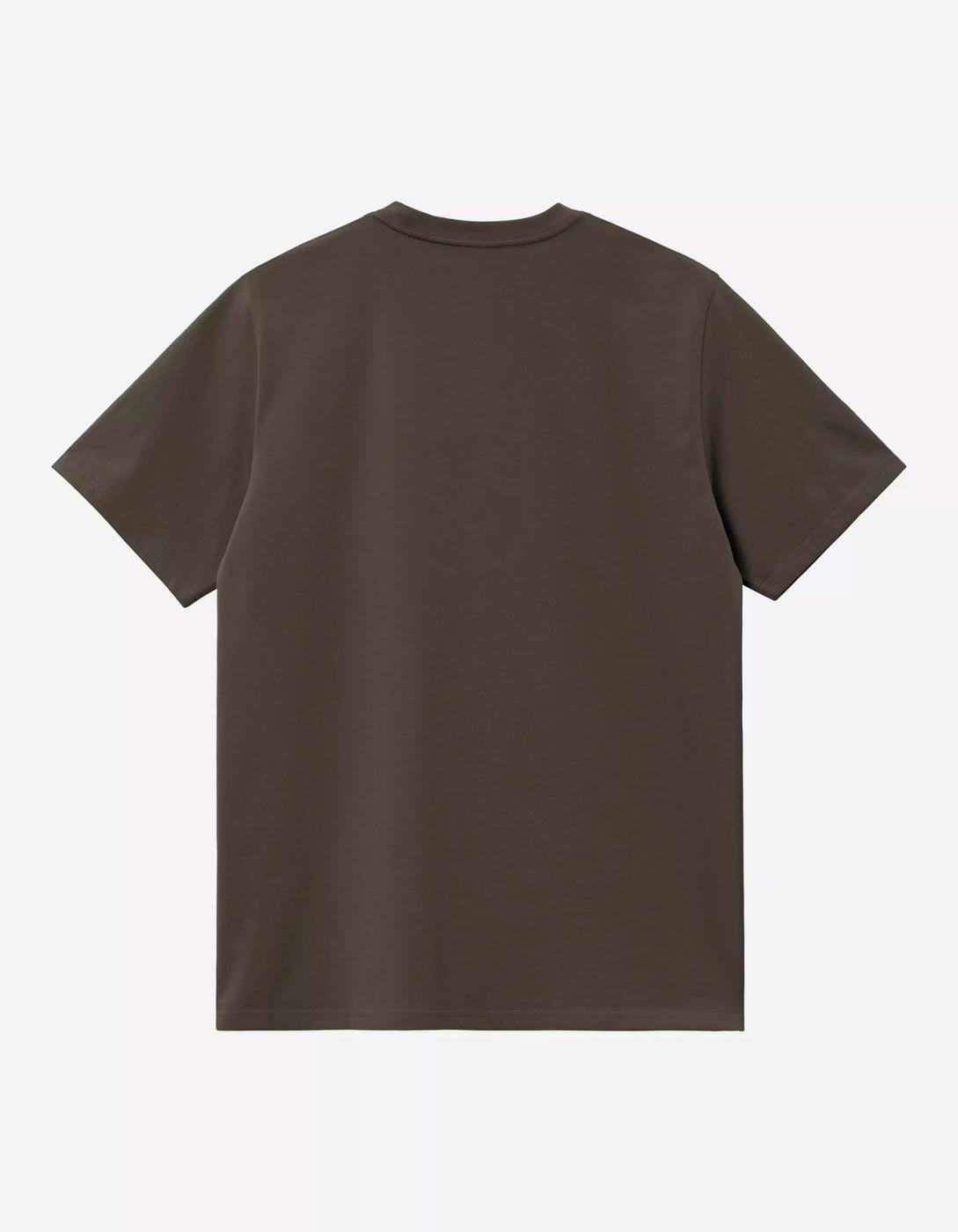 Camiseta CARHARTT WIP CHASE - Shungite / Gold