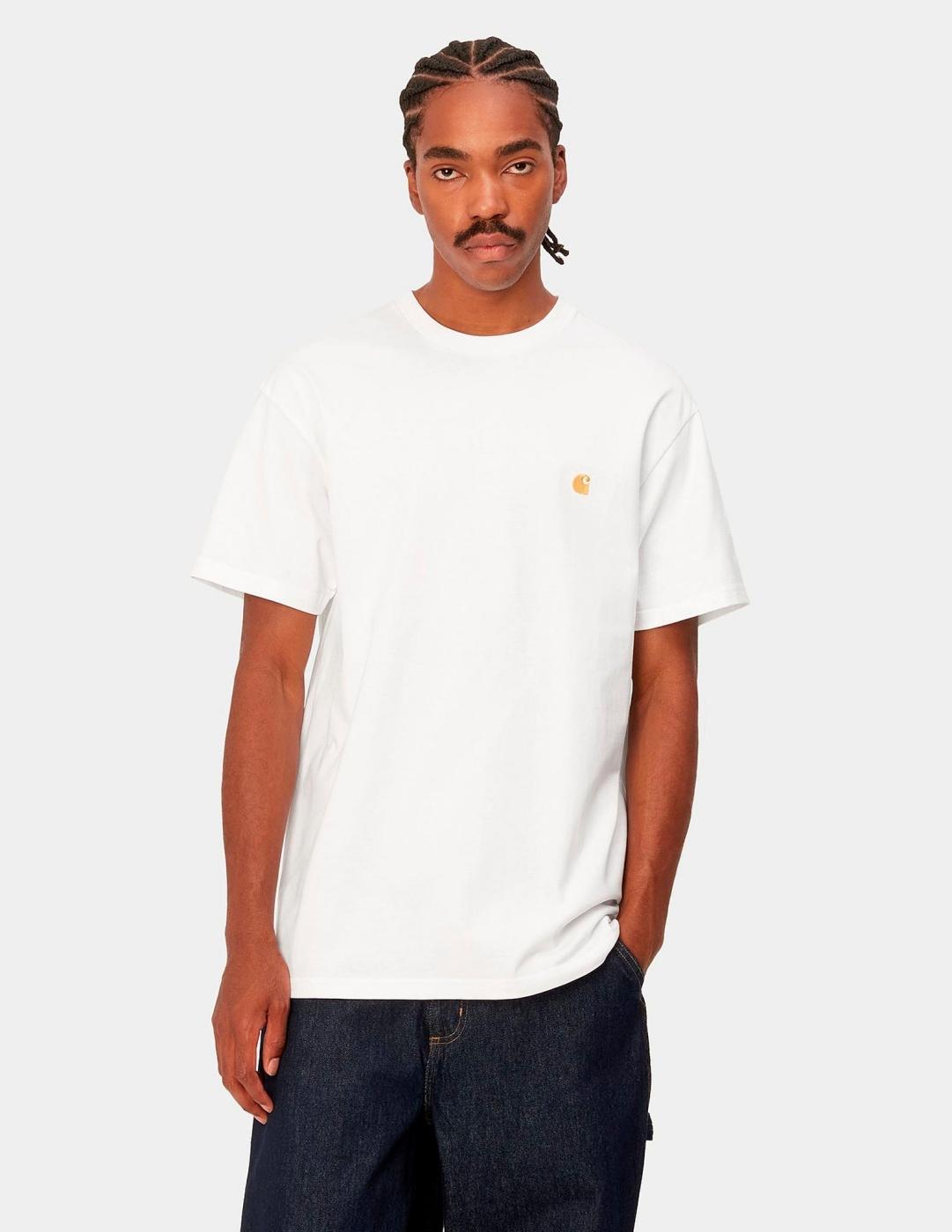 Camiseta CARHARTT WIP CHASE- White / Gold
