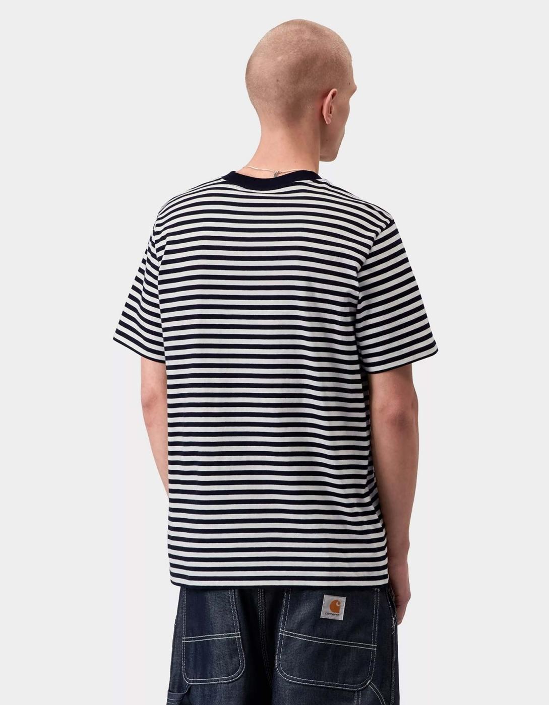 Camiseta CARHARTT WIP EZRA POCKET - Black / Wax