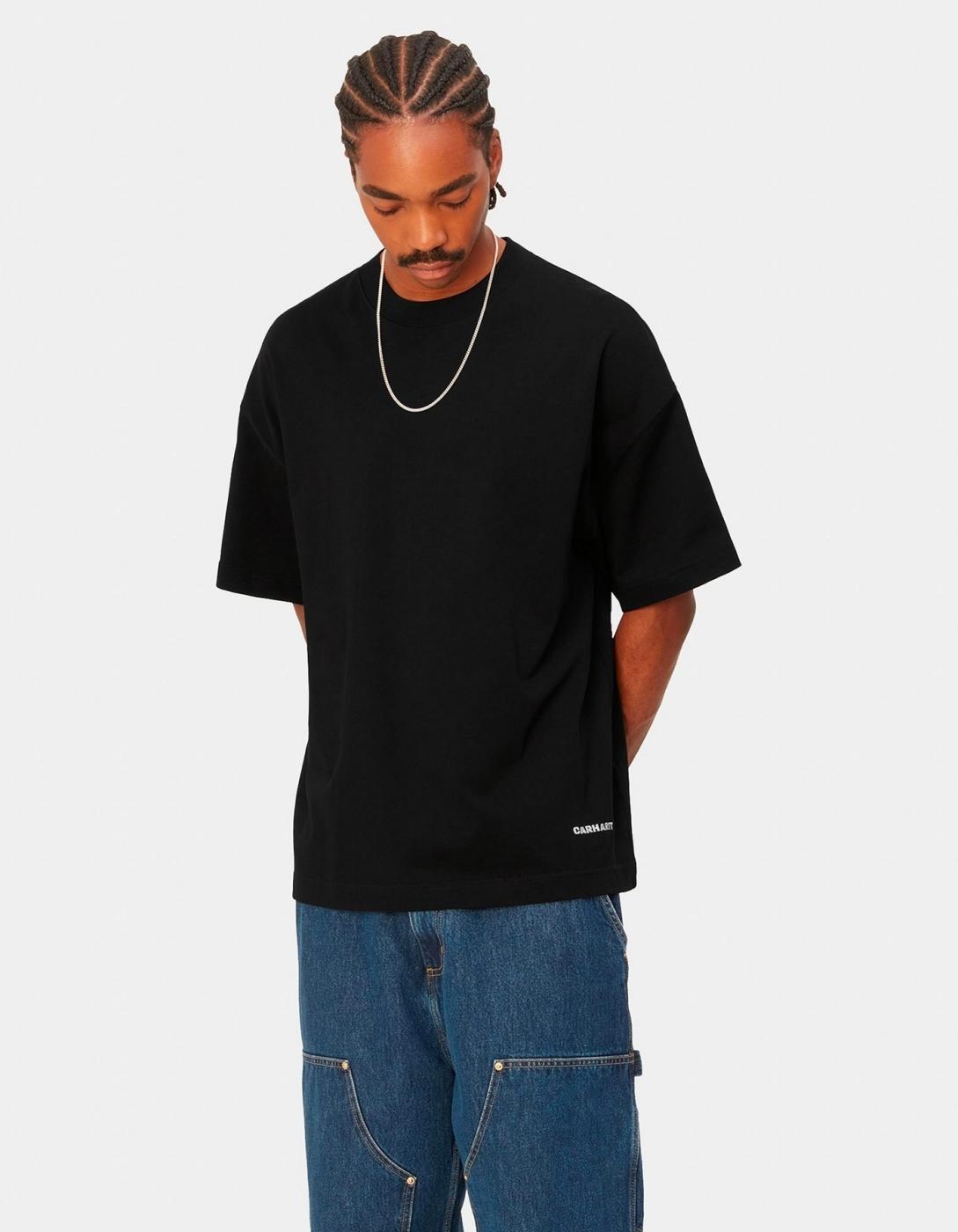Camiseta CARHARTT WIP LINK SCRIPT - Black / White