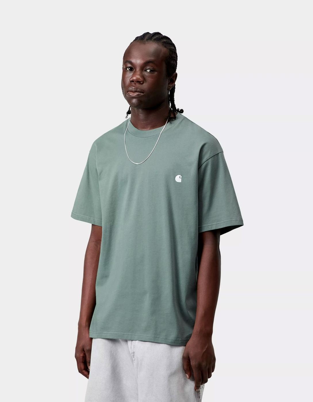 Camiseta CARHARTT WIP MADISON - Velvet Green/White