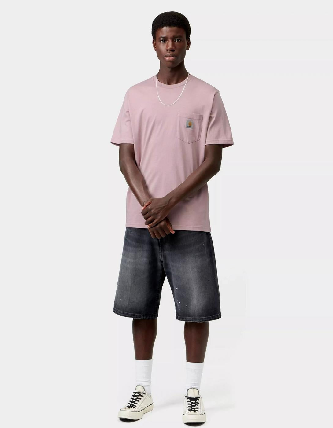 Camiseta CARHARTT WIP POCKET - Hortensia