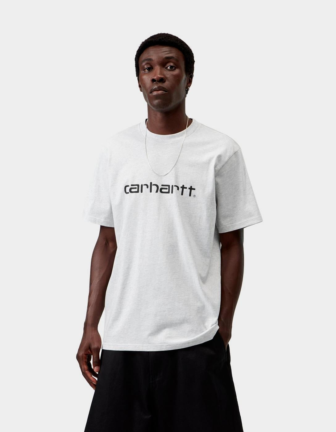 Camiseta carhartt wip SCRIPT - Ash Heather / Graphite