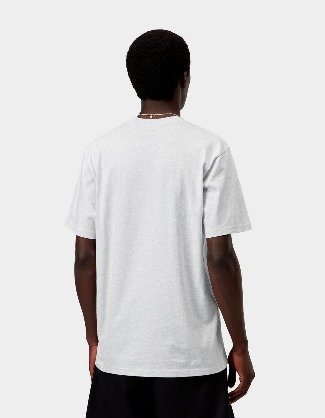 Camiseta carhartt wip SCRIPT - Ash Heather / Graphite