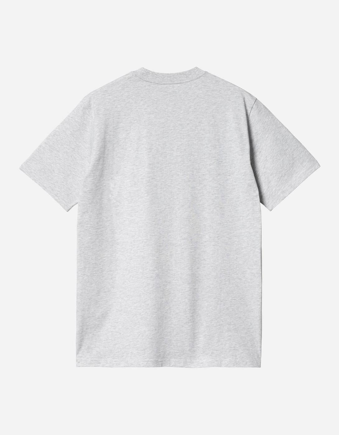 Camiseta carhartt wip SCRIPT - Ash Heather / Graphite