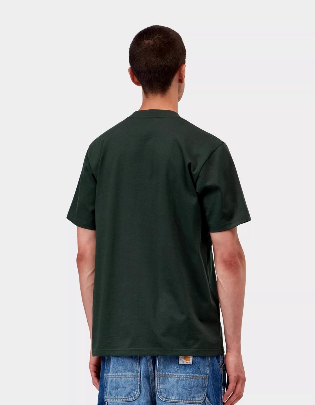Camiseta CARHARTT WIP SCRIPT - Dark Scarab / Palisander